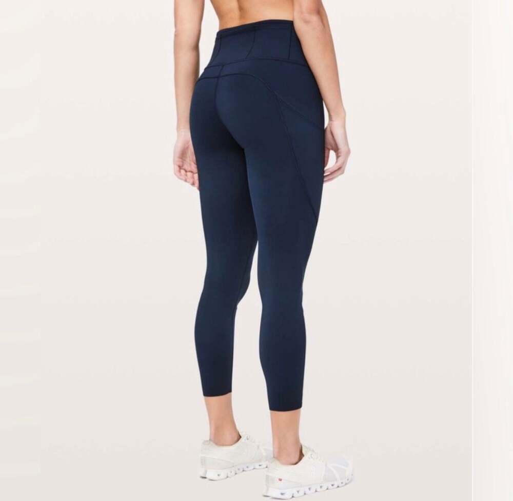 Lululemon Fast and Free High-Rise Pocket Leggings True Navy Size 4